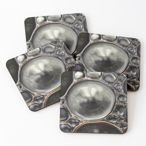 Item preview, Onyx & Silver Bubble Abstract designed and sold by SharonJ.
