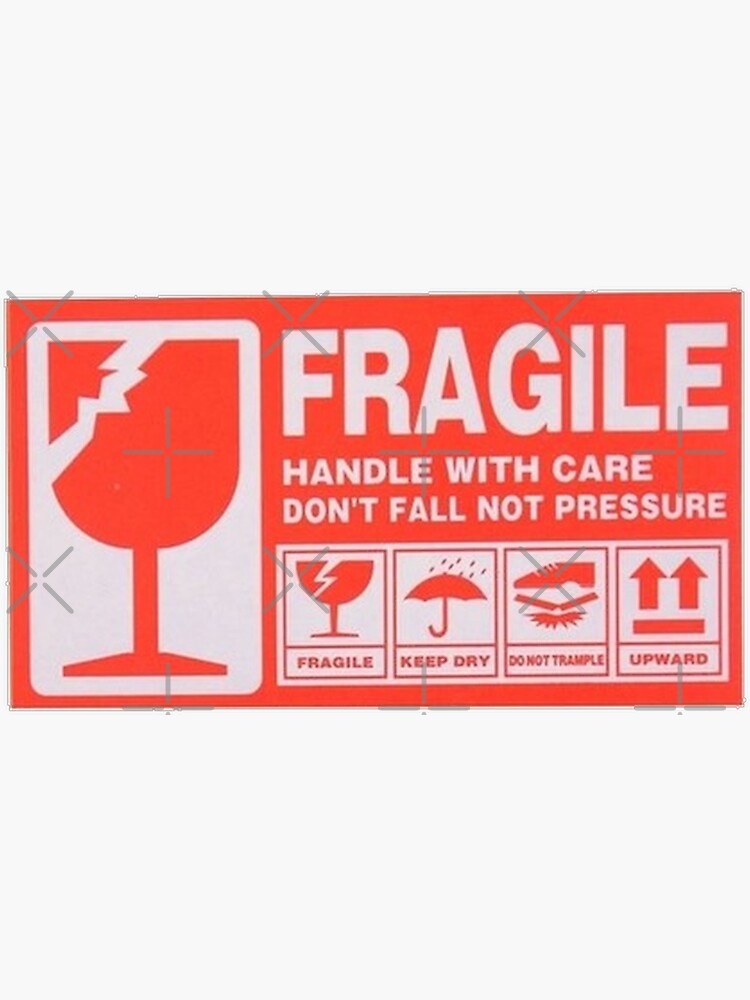 Fragile sticker on sale