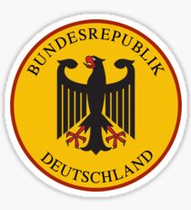 Bundesrepublik Deutschland, Cold War Sign, Germany Sticker