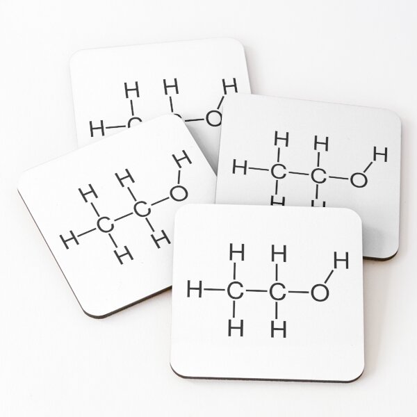 Item preview, Ethanol Alcohol Structure Chemical Formula designed and sold by MagicBoutique.