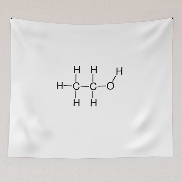 Item preview, Ethanol Alcohol Structure Chemical Formula designed and sold by MagicBoutique.