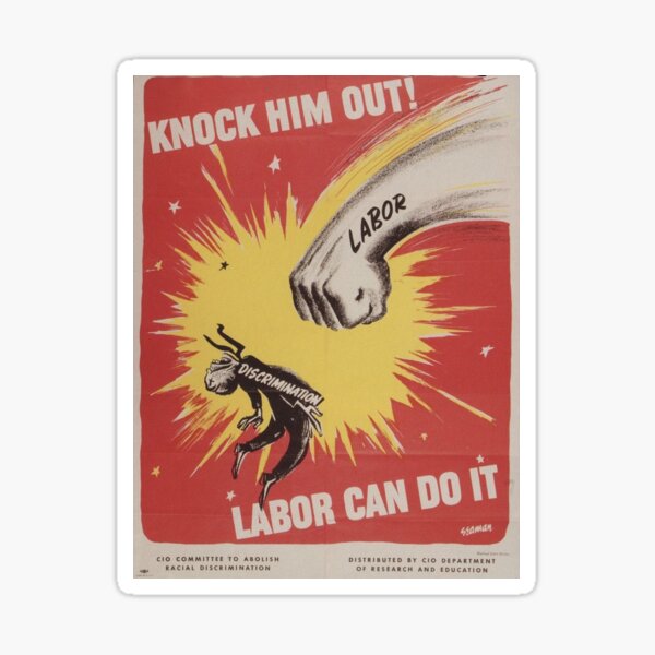 Item preview, Retro Labors Union Poster designed and sold by unionpride.