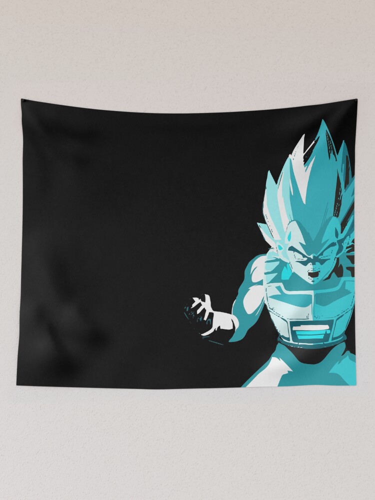 Vegeta Super Saiyan God Red / Blue Mash Up Poster, DBZ, NEW, USA