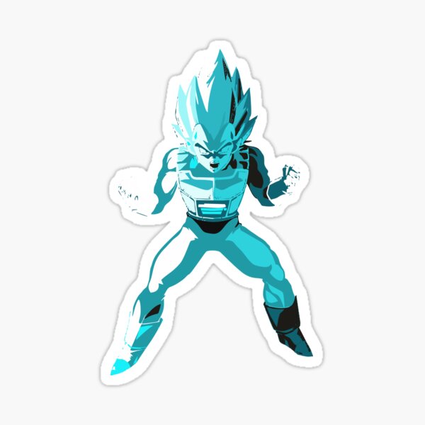 Vegeta super saiyan ultimate form close up Sticker