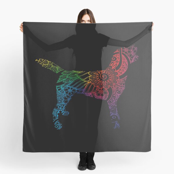 Labrador retriever Colorful Mandala Scarf