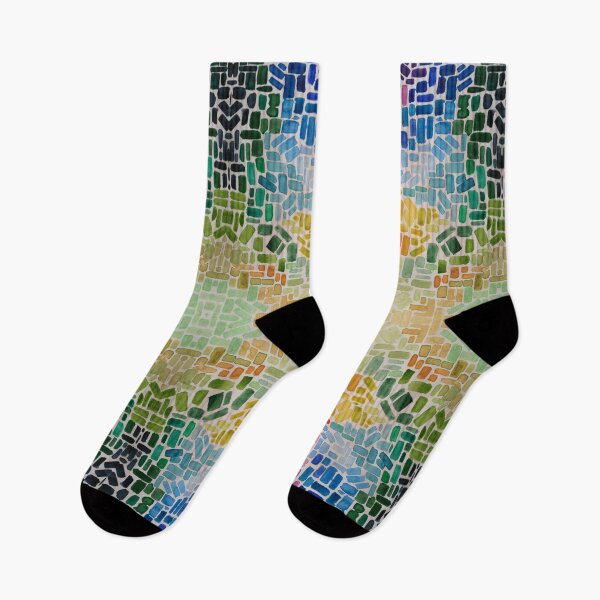 Item preview, Rainbow mosaic pattern designed and sold by Onyria Art.