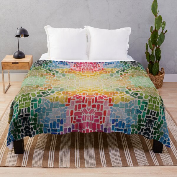 Item preview, Rainbow mosaic pattern designed and sold by Onyria Art.
