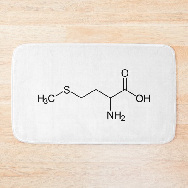 Item preview, Methionine  Structure Chemical Formula designed and sold by MagicBoutique.