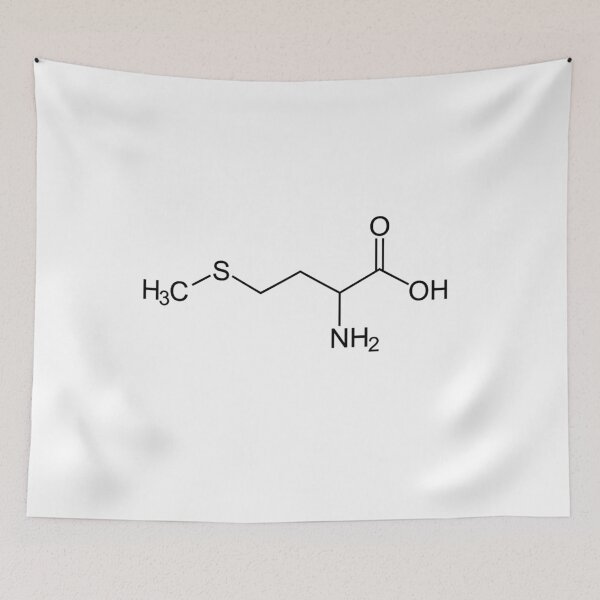Item preview, Methionine  Structure Chemical Formula designed and sold by MagicBoutique.