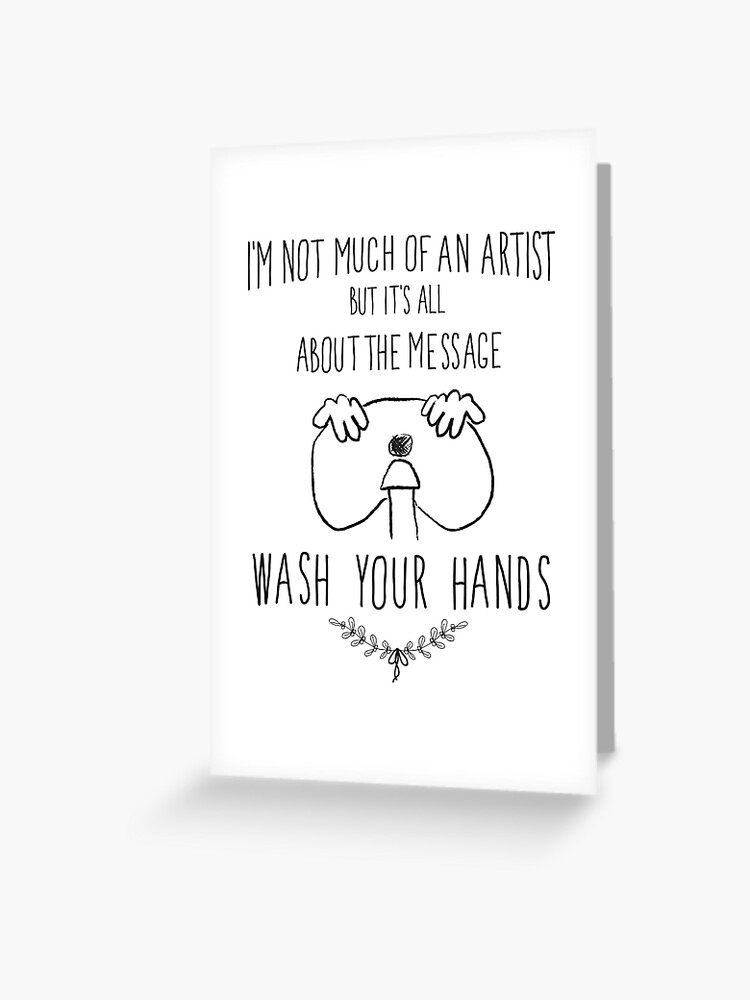 wash your hands funny sarcastic illustration
