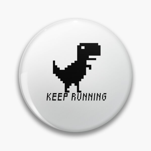 Item preview, Offline T-rex DINO Sticker - Keep Running designed and sold by AdlDisEye.