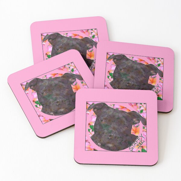 Item preview, Staffy Dog Goes Floral designed and sold by StaffyDognCo.
