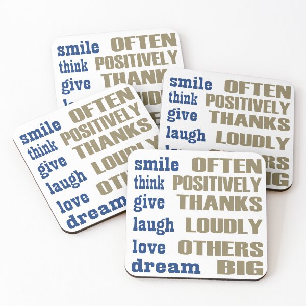 Item preview, Smile often think positively give thanks designed and sold by Hilbert72.