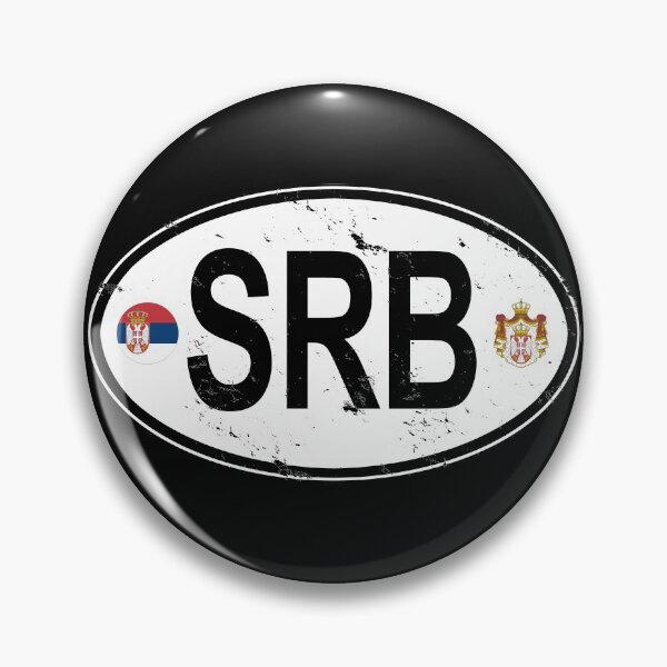 Item preview, Serbia Oval Country Code Decal designed and sold by rogue-design.