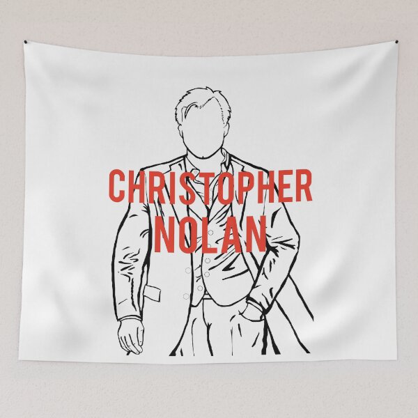 Item preview, Christopher Nolan Portrait with text designed and sold by Film.O.Grapher.
