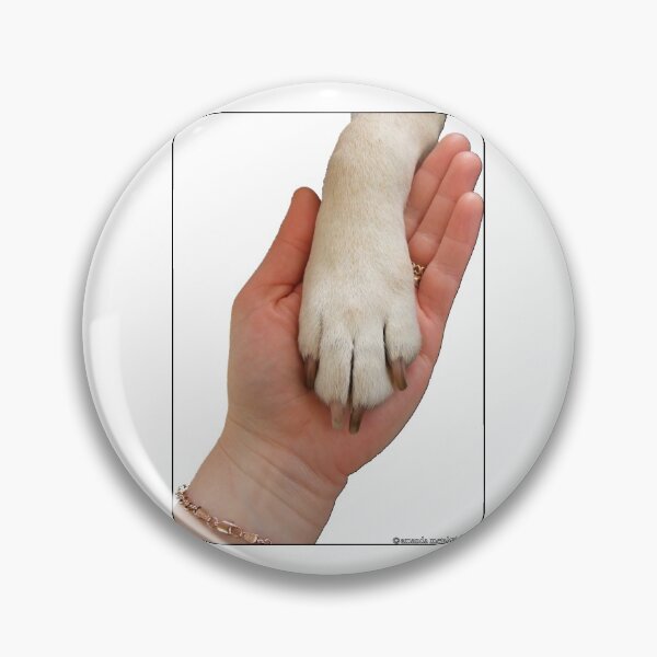 Item preview, Dog Paw in Hand designed and sold by StaffyDognCo.