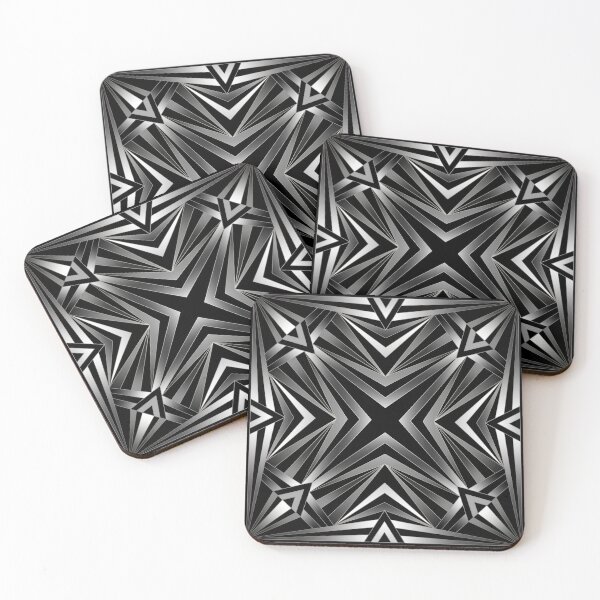 Item preview, Silver symmetrical square pattern designed and sold by MelAislingArt.