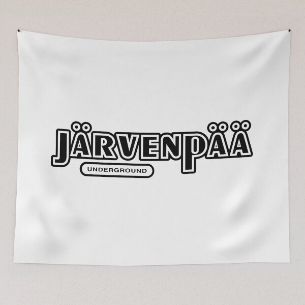 Item preview, Järvenpää Underground (musta teksti) designed and sold by futurytmi.