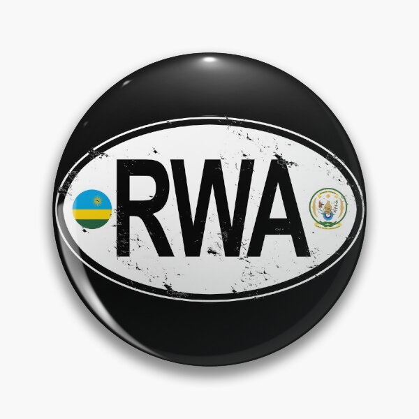 Item preview, Rwanda Oval Country Code Decal designed and sold by rogue-design.
