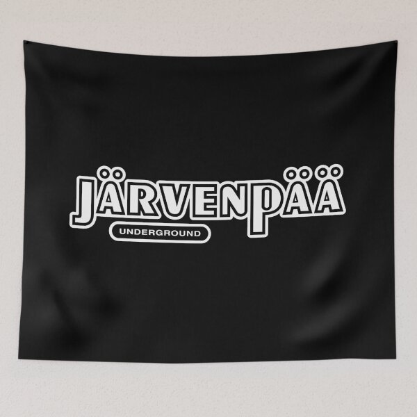 Item preview, Järvenpää Underground (valkoinen teksti) designed and sold by futurytmi.