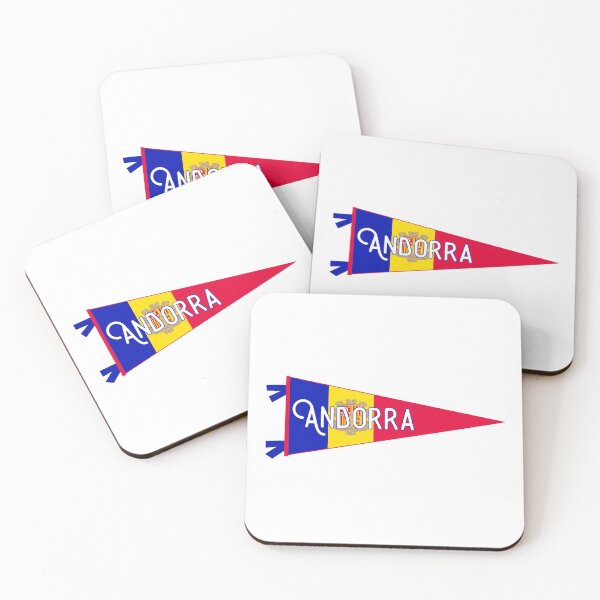 Item preview, Andorra Flag Pennant designed and sold by Decal Mania.