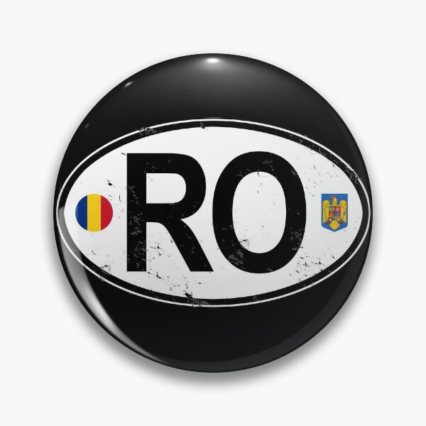 Item preview, Romania Oval Country Code Decal designed and sold by rogue-design.