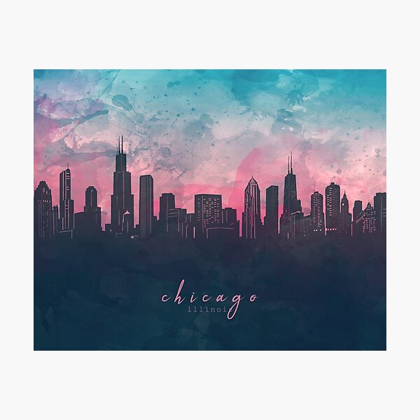 chicago skyline Photographic Print