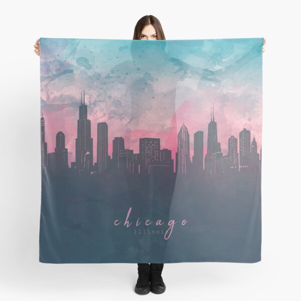 chicago skyline Scarf