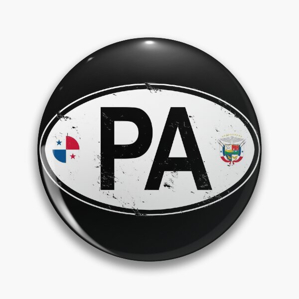 Artikelvorschau, Panama Oval Country Code Aufkleber entworfen und verkauft von rogue-design.