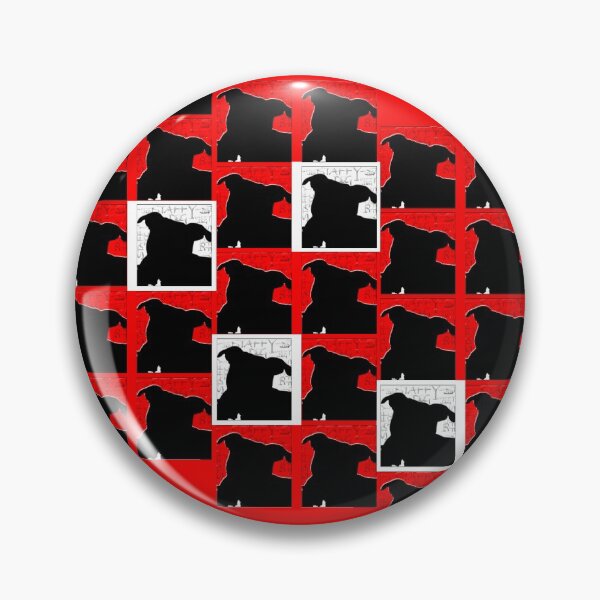 Item preview, Staffy Dogs Head on Repeat pattern Red background designed and sold by StaffyDognCo.