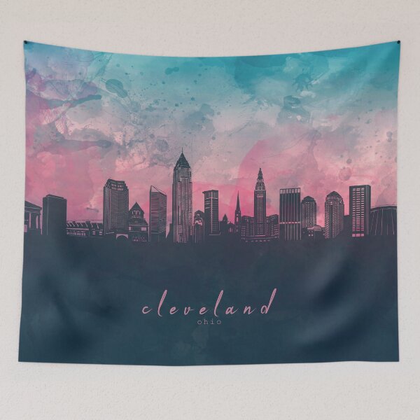 Item preview, cleveland skyline designed and sold by BekimART2.