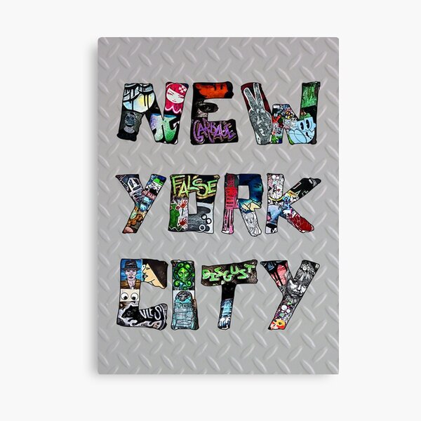 New York City Graffiti Street Art Canvas Print