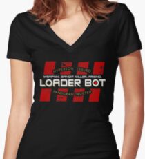 Tales from the Borderlands - Loader Bot Women's Fitted V-Neck T-Shirt