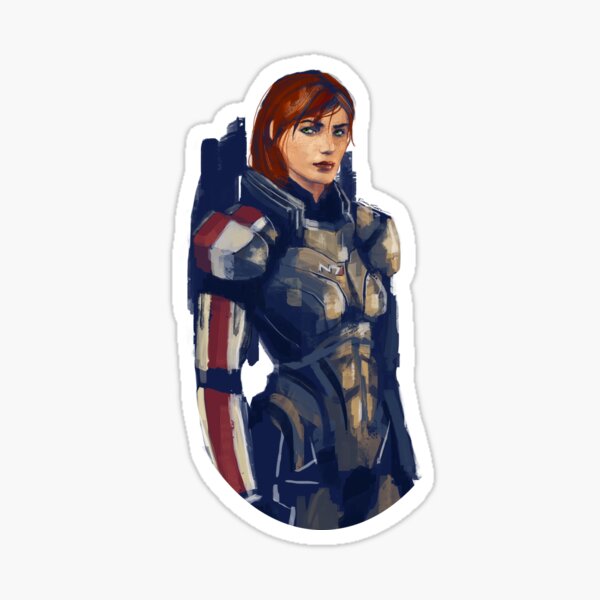 Vista previa del artículo con la obra «Femshep de Mass Effect», diseñado y vendido por enrychan.