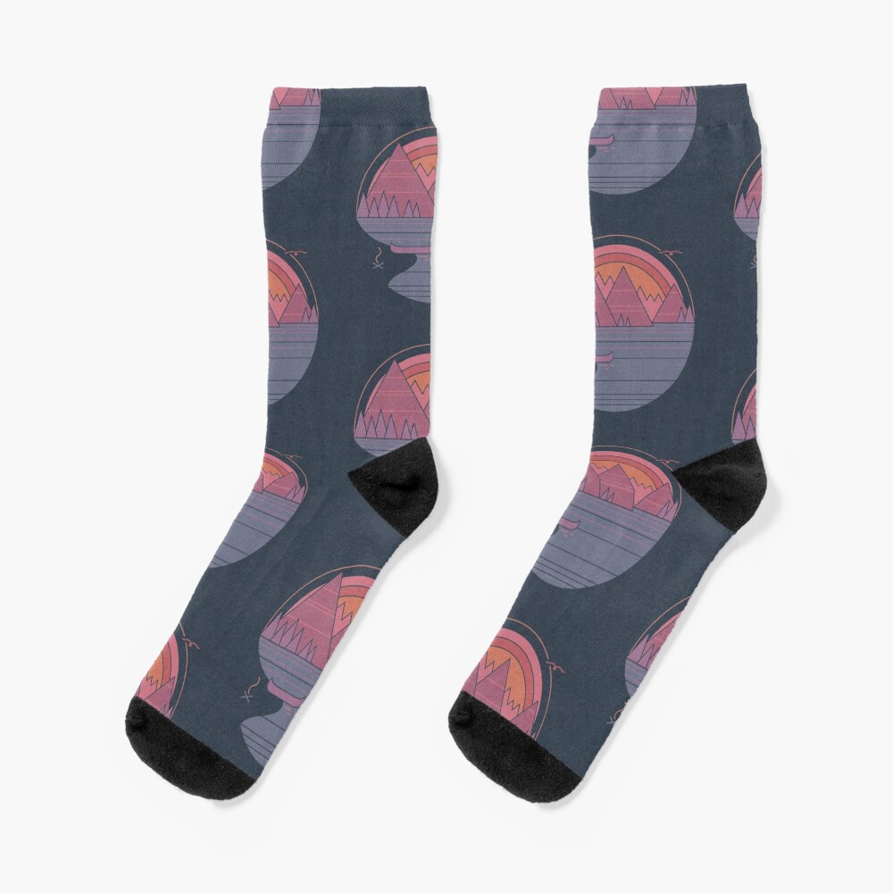 The Mountains Are Calling Socks