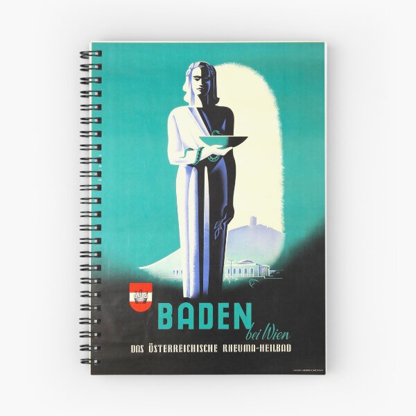 Item preview, Baden bei Wien vintage travel poster designed and sold by stickart-marek.