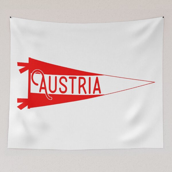 Item preview, Austria Flag Pennant designed and sold by Decal Mania.