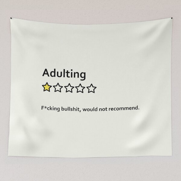 Item preview, Adulting: Fucking bullshit, would not recommend - review designed and sold by ApparelFactory.