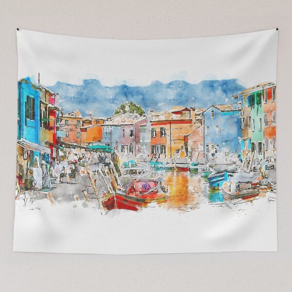 Item preview, Burano, Italia designed and sold by AM FineArtPrints.