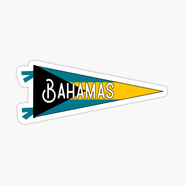 Item preview, Bahamas Flag Pennant designed and sold by zsonn.