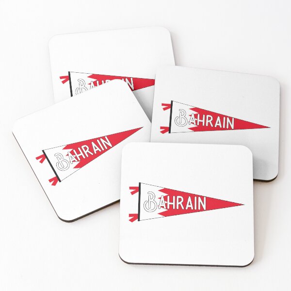 Item preview, Bahrain Flag Pennant designed and sold by Decal Mania.