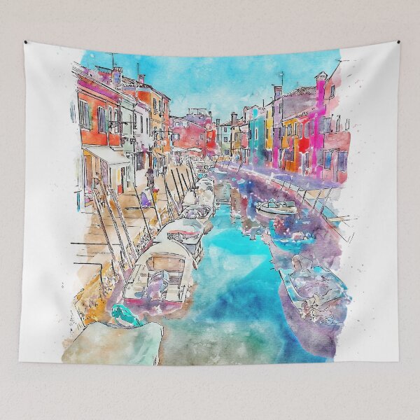 Item preview, Burano, Italia designed and sold by AM FineArtPrints.