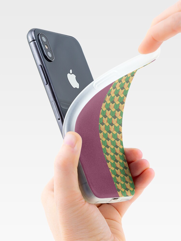 Alternate view of Giyuu Haori Pattern iPhone Case & Cover