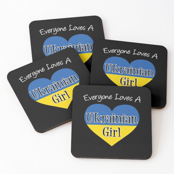 Item preview, Everyone Loves A Ukrainian Girl Ukraine Flag Heart designed and sold by jaycartoonist.
