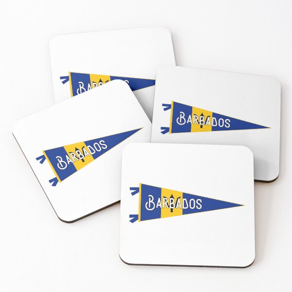 Item preview, Barbados Flag Pennant designed and sold by Decal Mania.