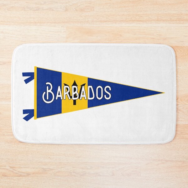 Item preview, Barbados Flag Pennant designed and sold by Decal Mania.