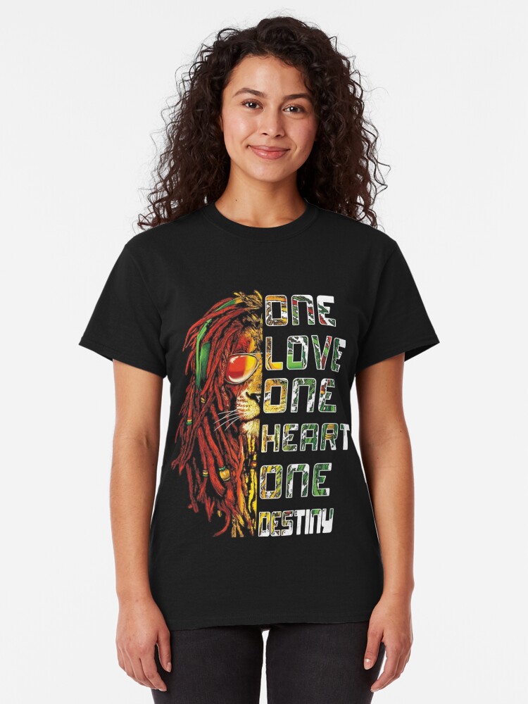 Download "Retro Bob Marley Shirts One Love One Heart T-shirt" T ...