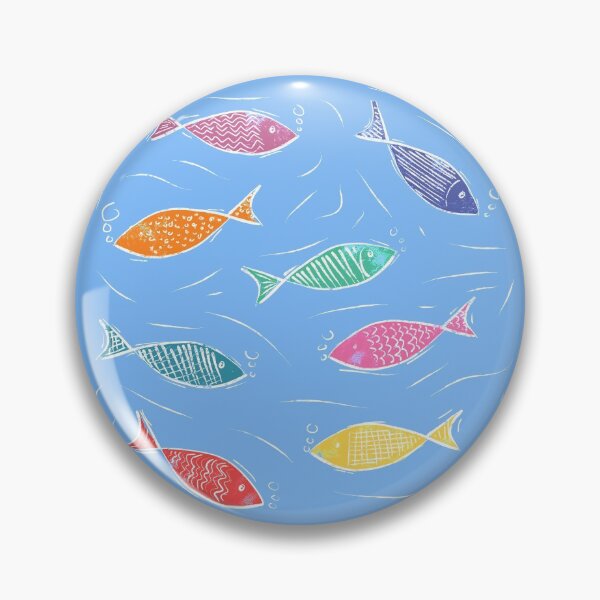 Item preview, Digital linocut fish designed and sold by stu-dio-art.