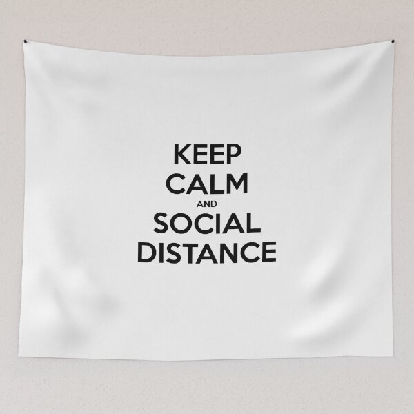 Item preview, Keep Calm and Social Distance designed and sold by Palya.