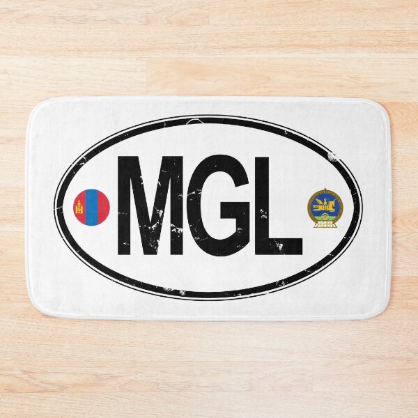 Item preview, Mongolia Oval Country Code Decal designed and sold by rogue-design.